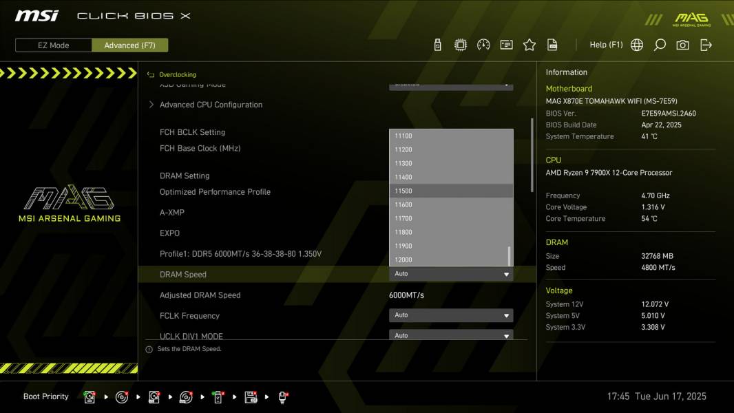 MSI MAG X870E TOMAHAWK WIFI-3